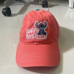 original Disney stitch hat in coral pink